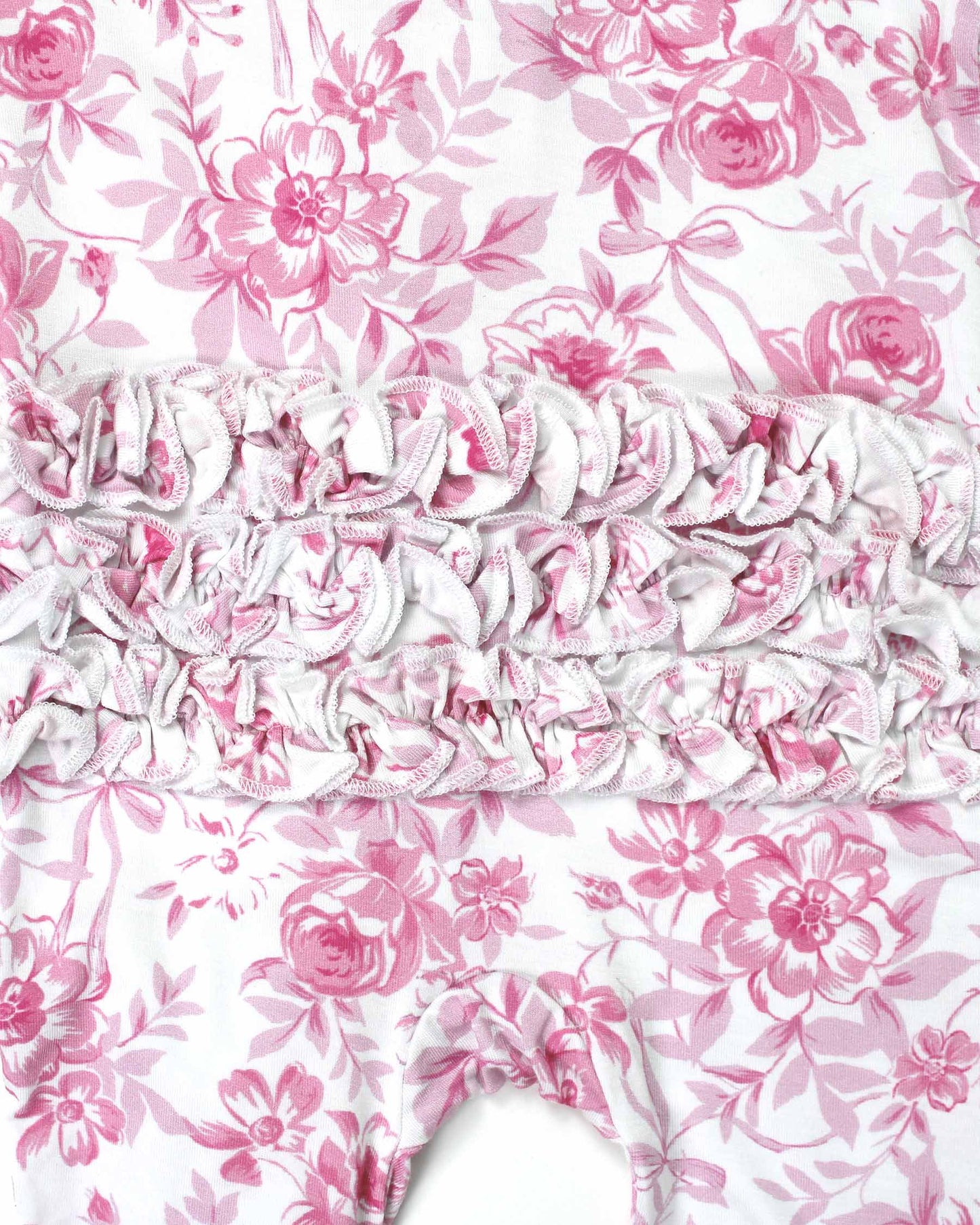Evelyn Ruffled Zippered Footie