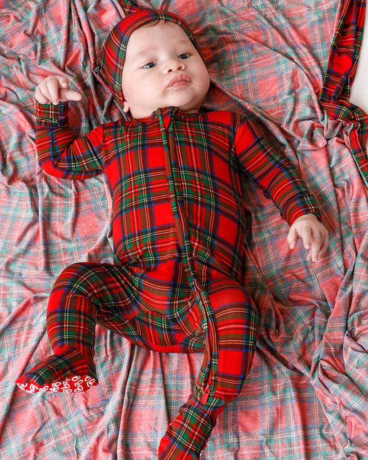 December Boy Zippered Footie (without ruffle)