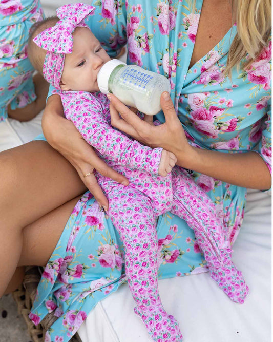 Maya Ruffled Zippered Footie