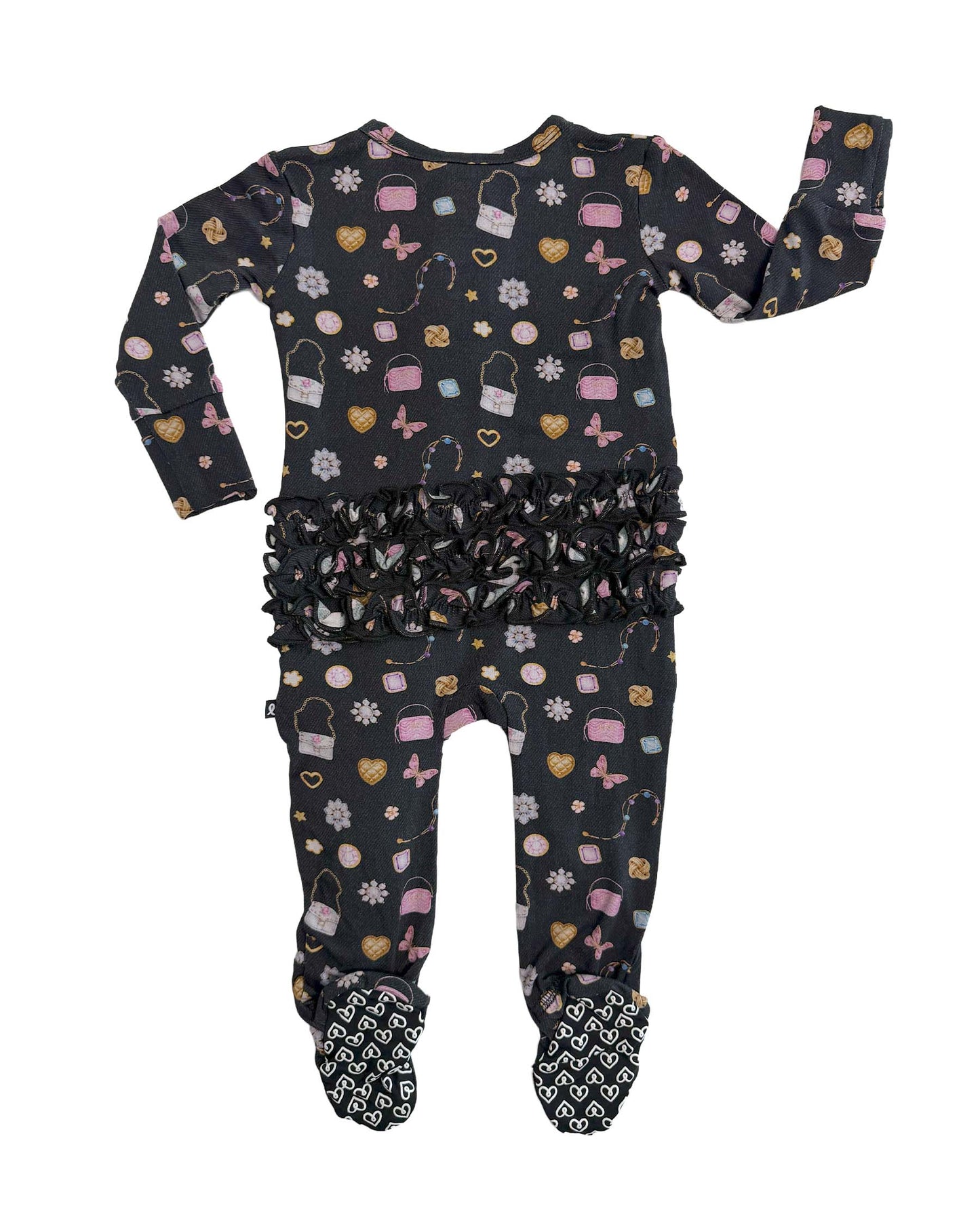 Shiloh Ruffled Zippered Footie