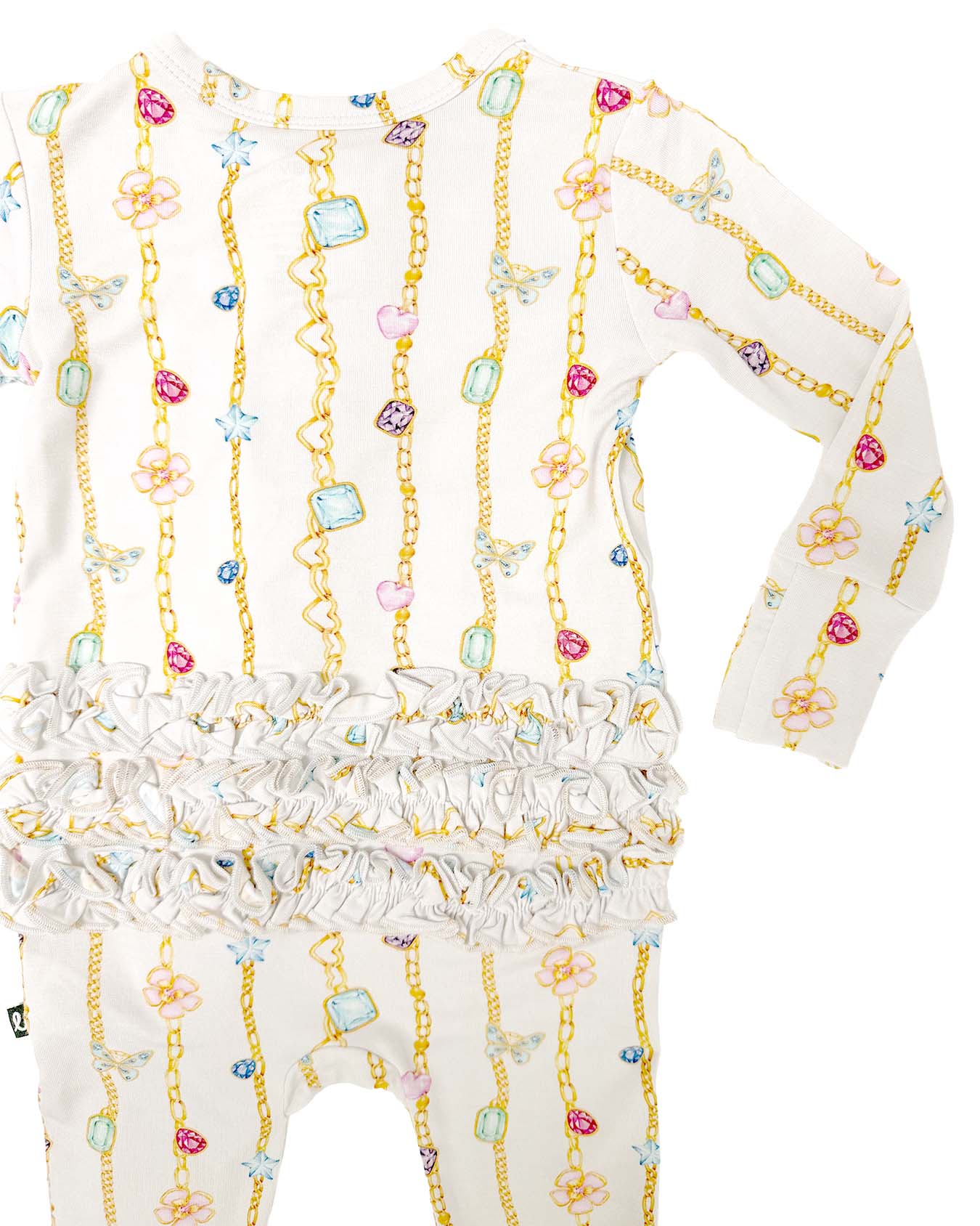 Elizabeth Ruffled Zippered Footie
