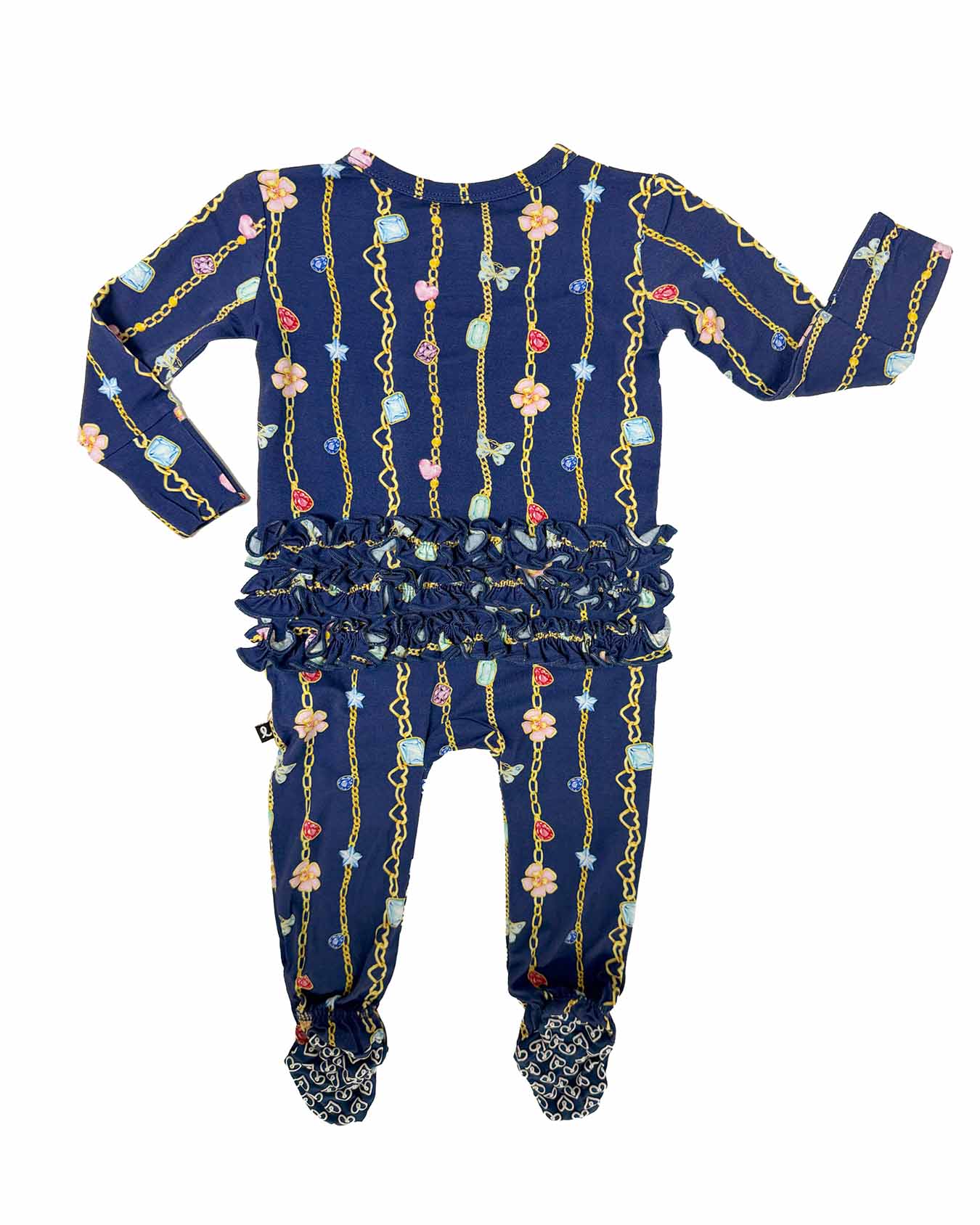 Zara Ruffled Zippered Footie