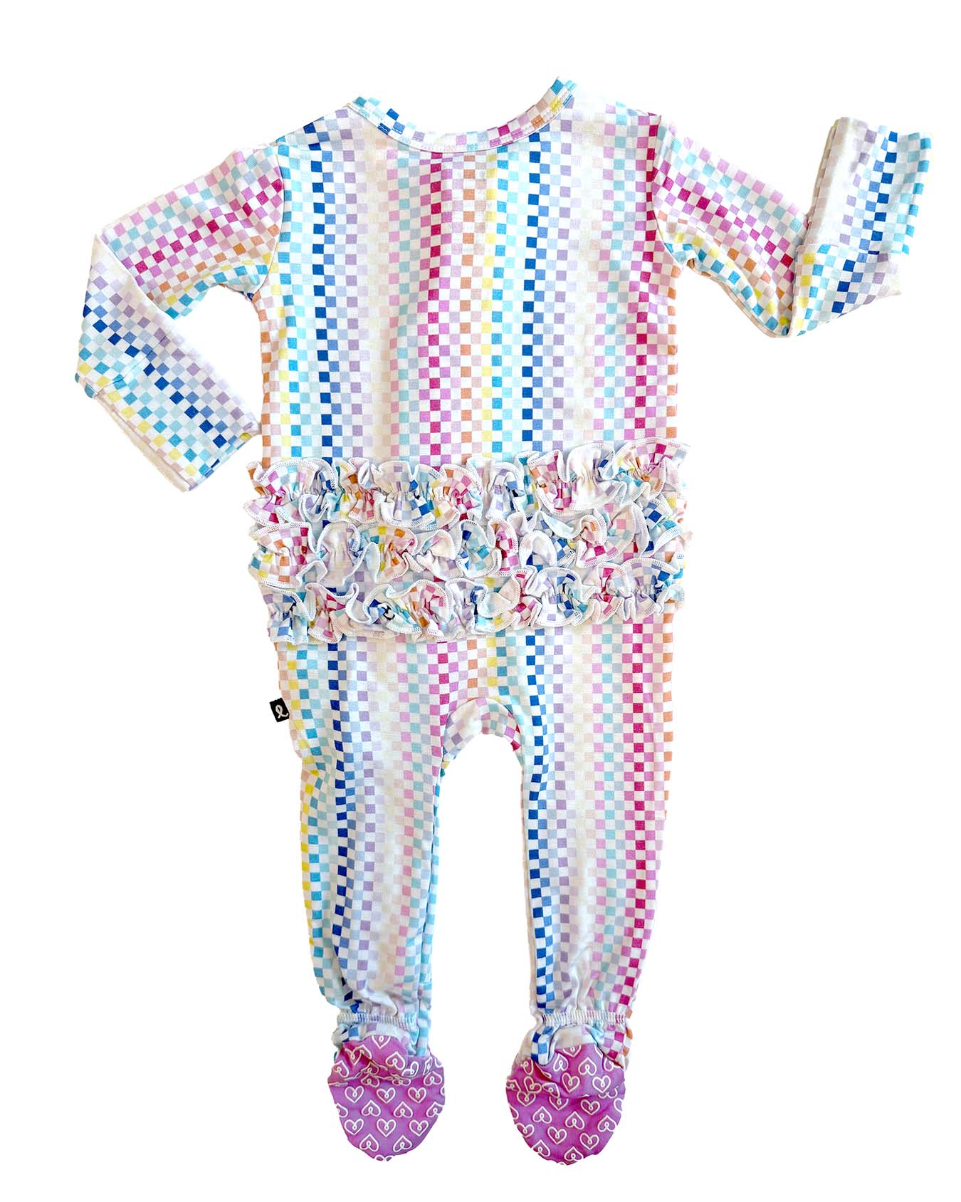 Aria Ruffled Zippered Footie