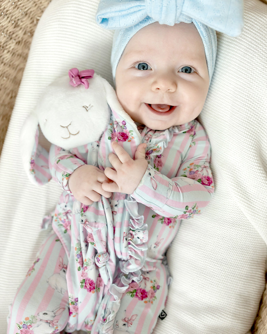 Palmer Ruffled Zippered Footie