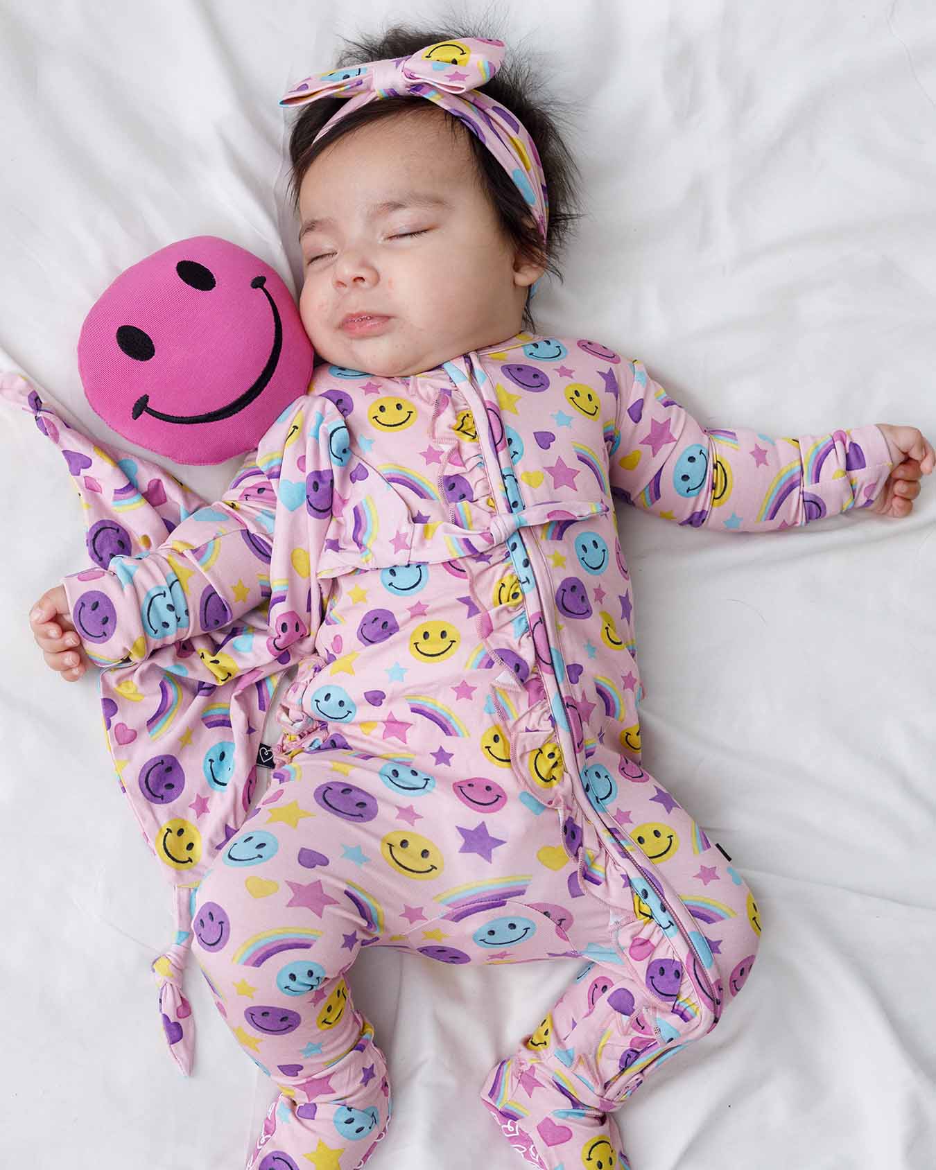 Cora Ruffled Zippered Footie
