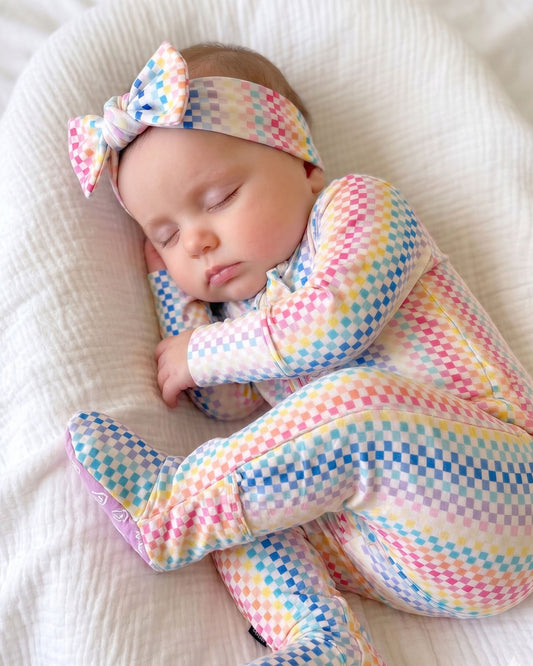 Aria Ruffled Zippered Footie
