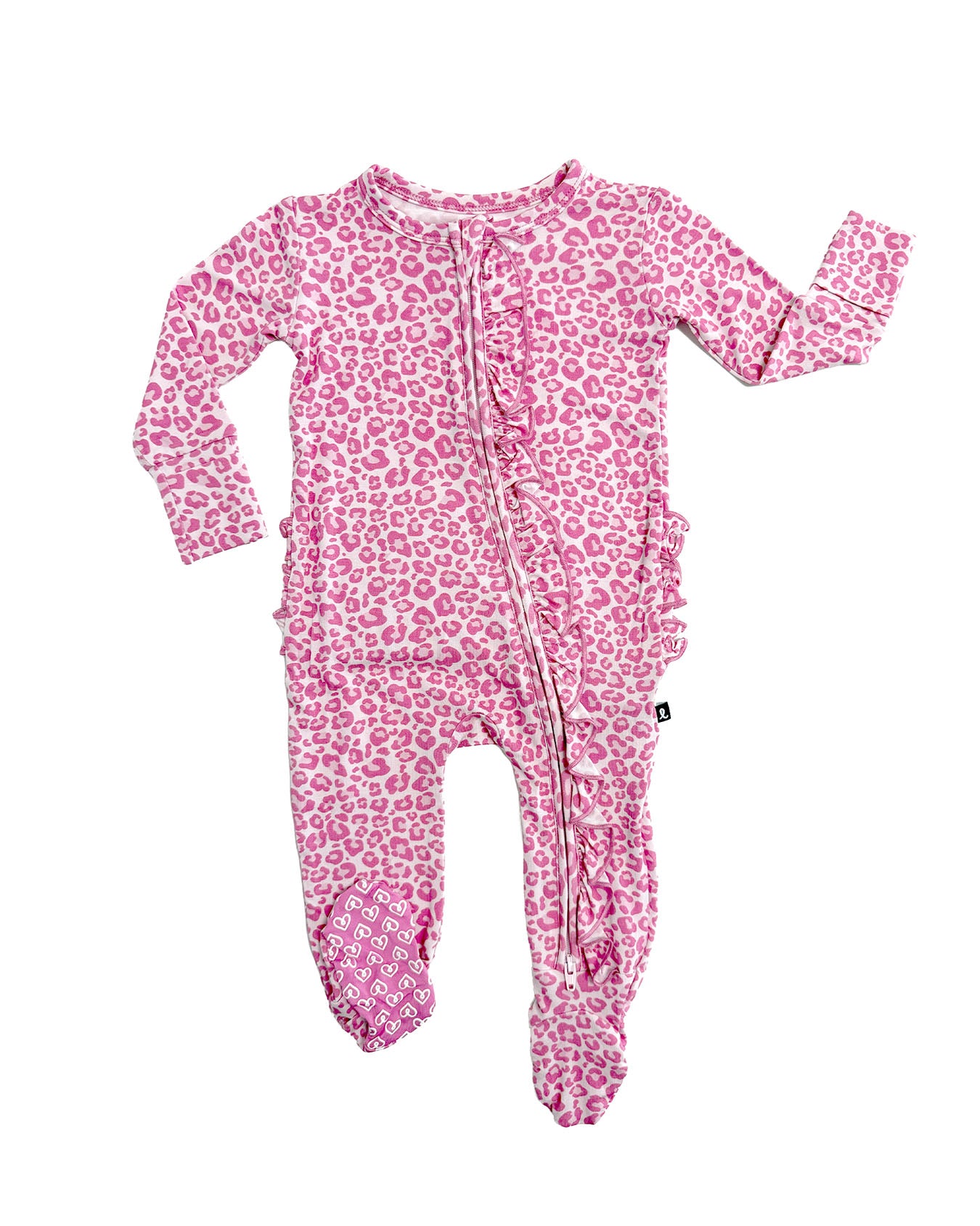 Mia Ruffled Zippered Footie