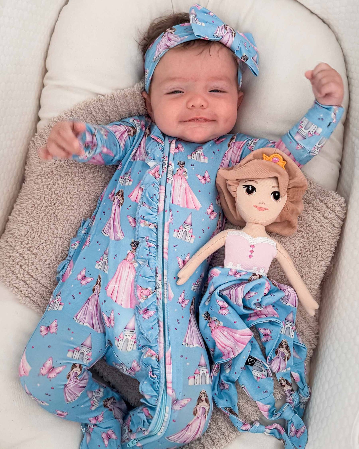 Kinsley Ruffled Zippered Footie