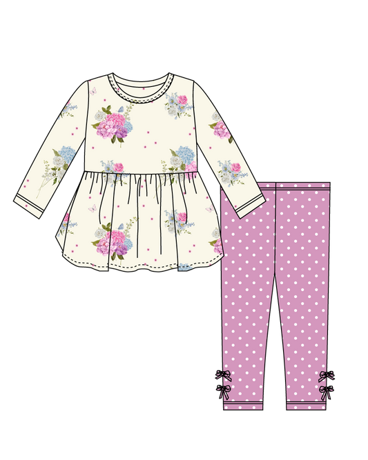 Elsie Peplum & Leggings Set