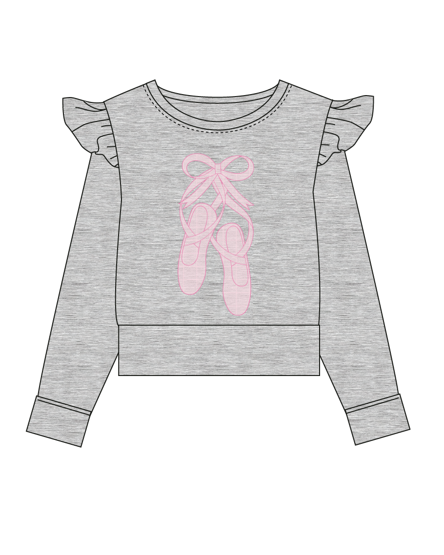 Rae Ruffled Sweatshirt