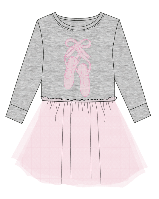 Rae Sweatshirt Dress with Tulle