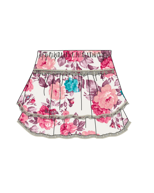 Naomi Lace Trim Skirt
