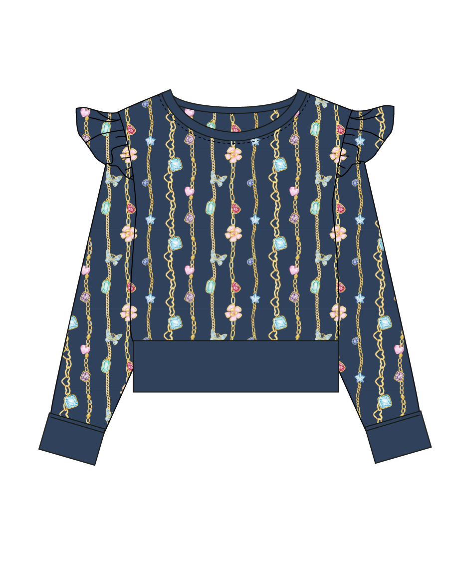 Zara Ruffled Sweatshirt