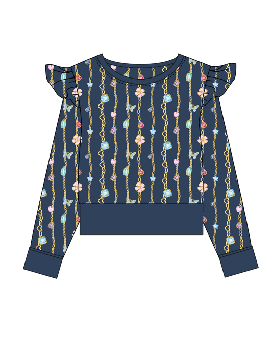 Zara Ruffled Sweatshirt