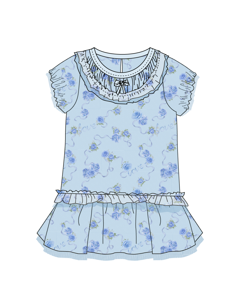 Mae Ruffled Tulle Dress