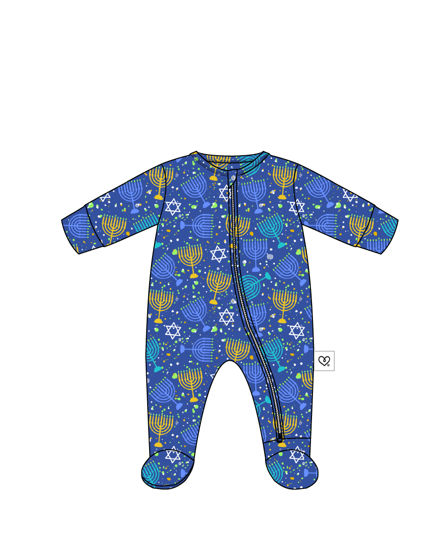 Jude Zippered Footie