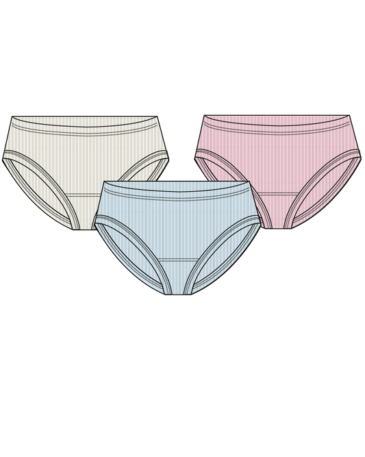 Peony Panty Pack: Set of 3