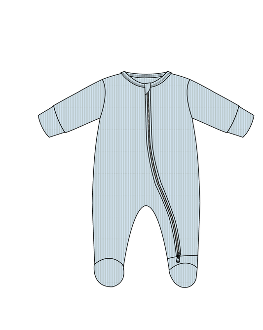 Skye Zippered Footie