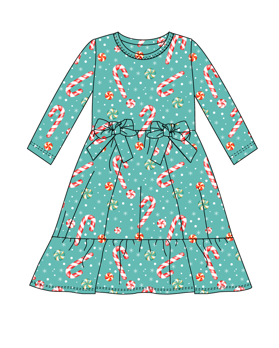Candy Bow Twirl Dress