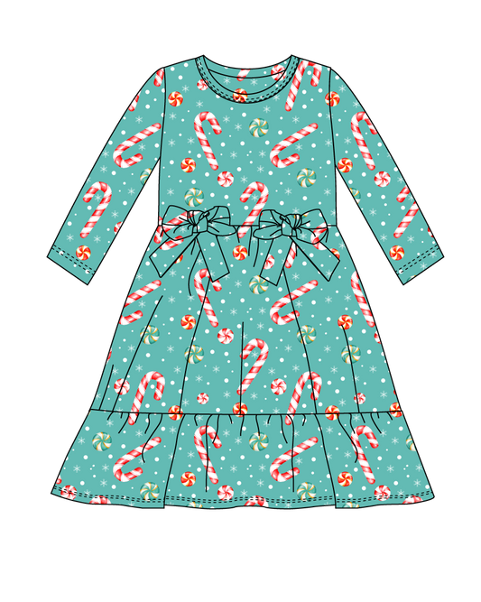Candy Bow Twirl Dress