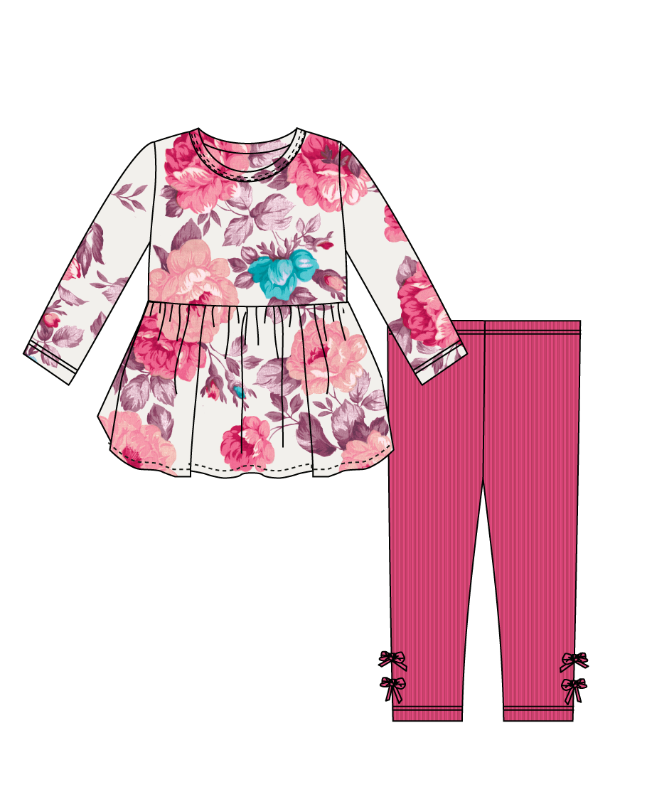 Naomi Peplum & Leggings Set