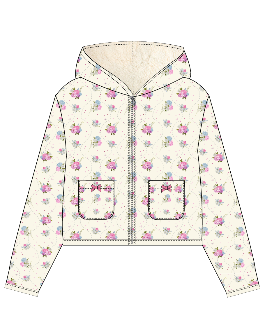 Elsie Quilted Ruffled Jacket
