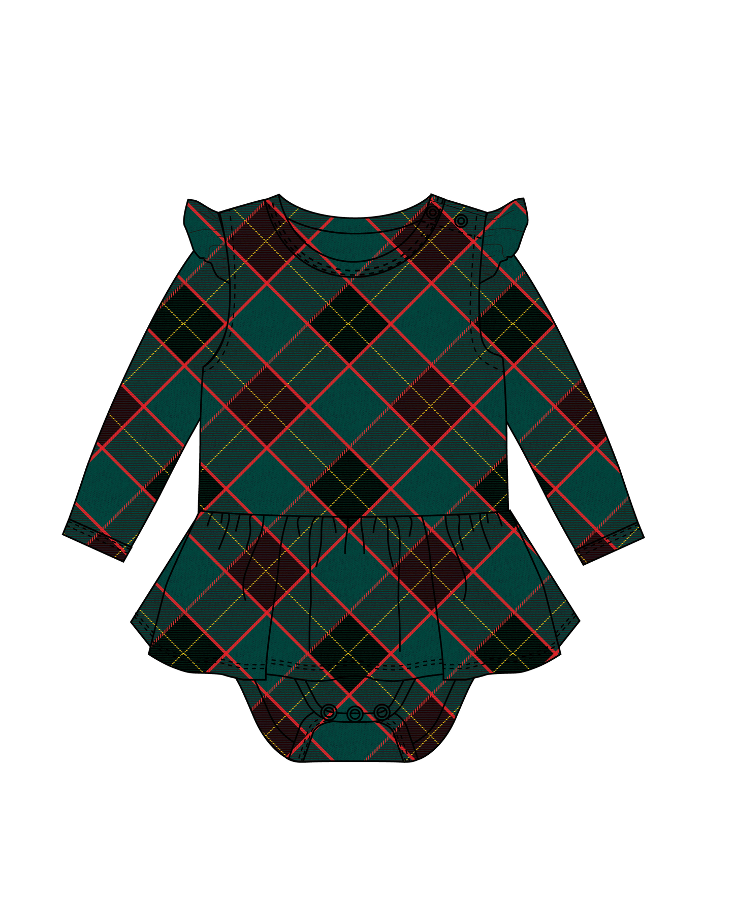 Gabriel Skirted Bodysuit
