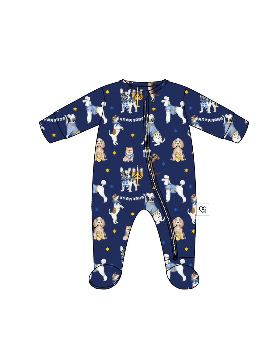 Caleb Zippered Footie