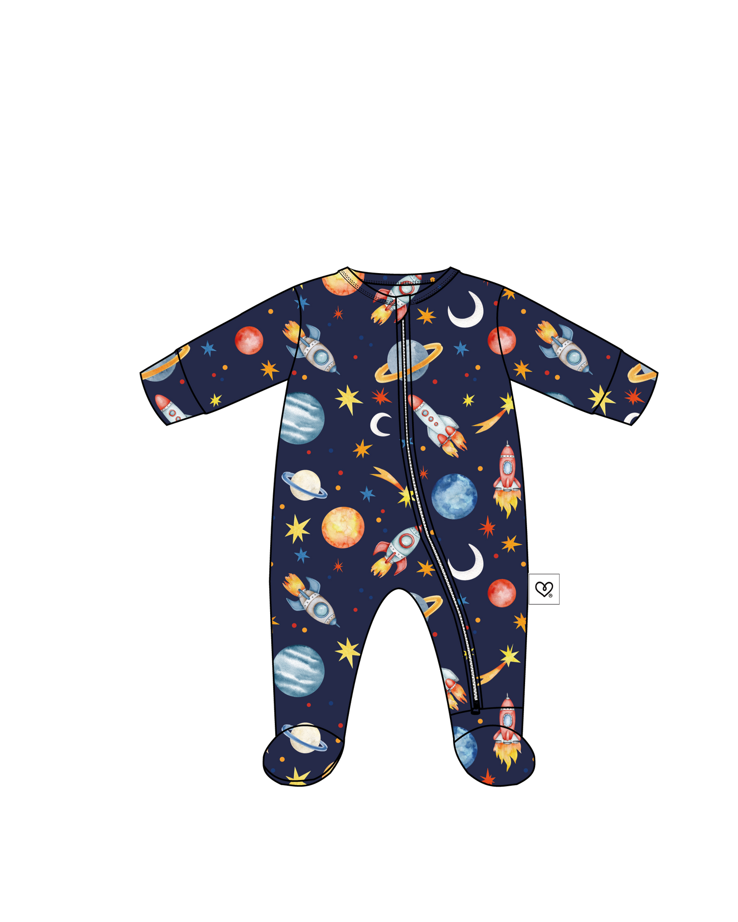 Charlie Zippered Footie