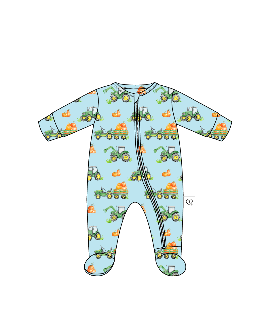 Everett Zippered Footie