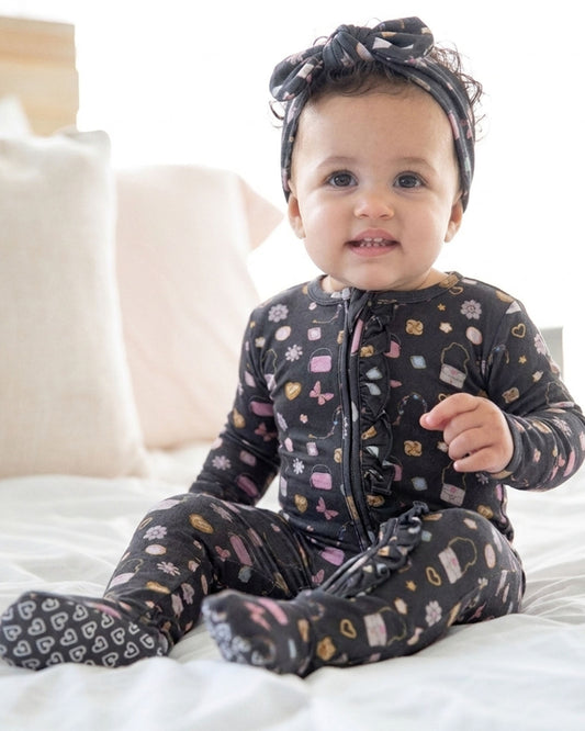 Shiloh Ruffled Zippered Footie