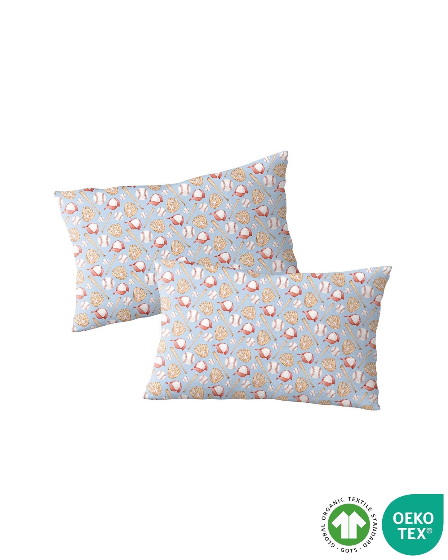 Baseball Bamboo Pillowcases: Set of 2