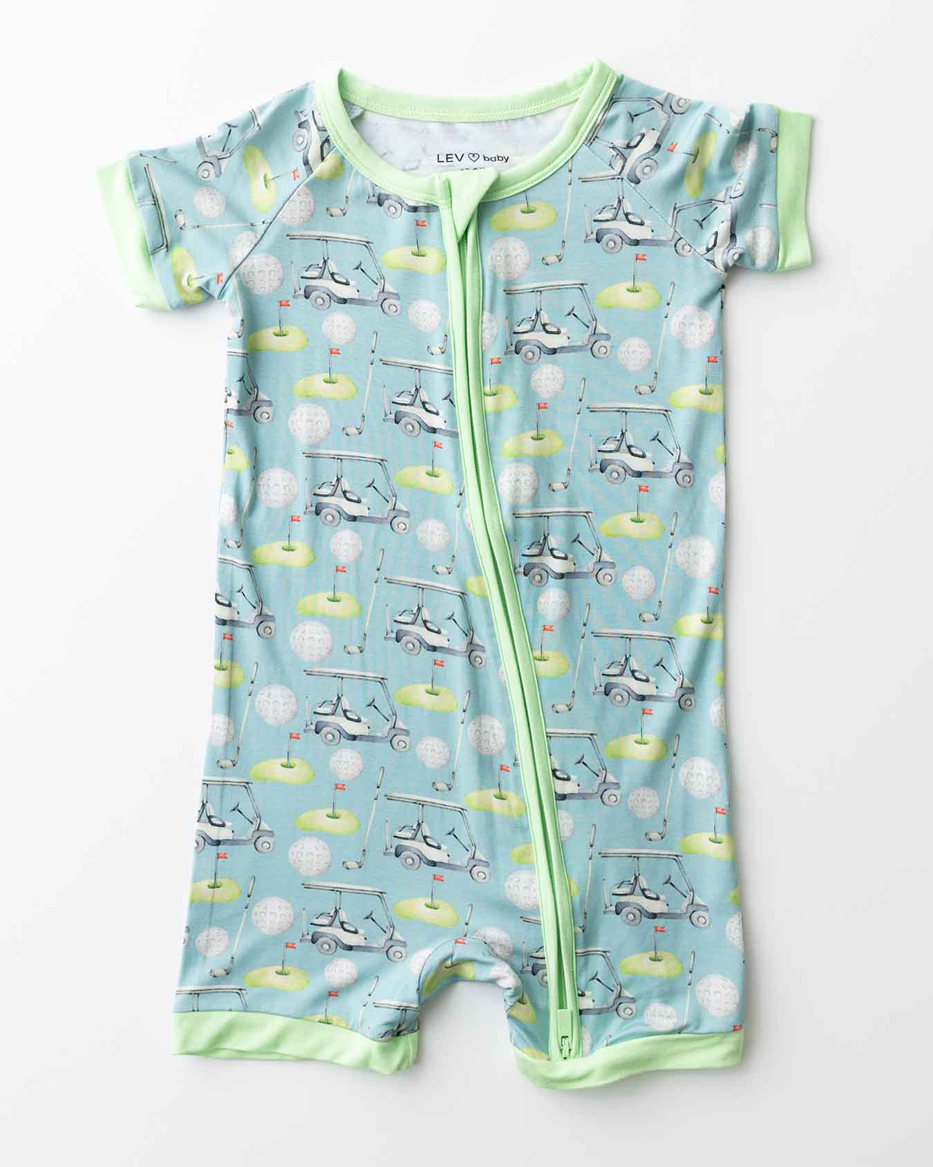 Noah Shorts Zippered Romper