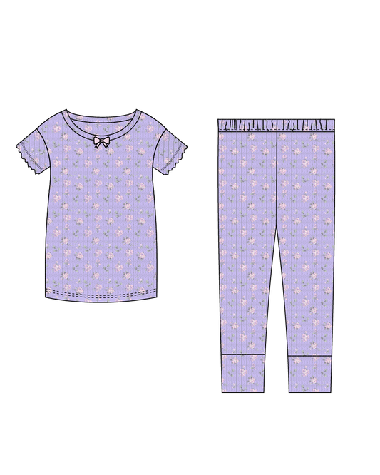 Lila Pointelle Toddler Lounge