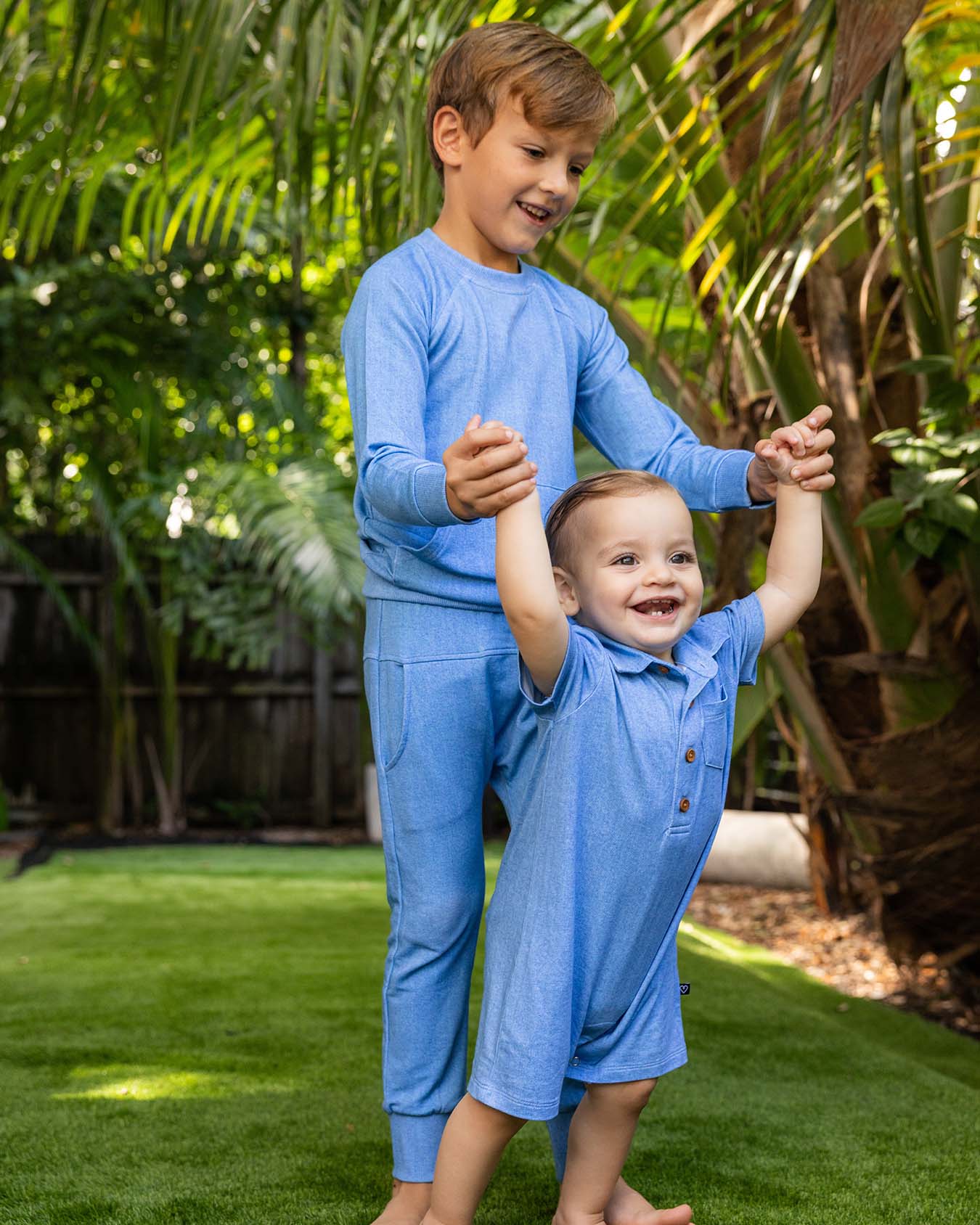 Denim Polo Romper