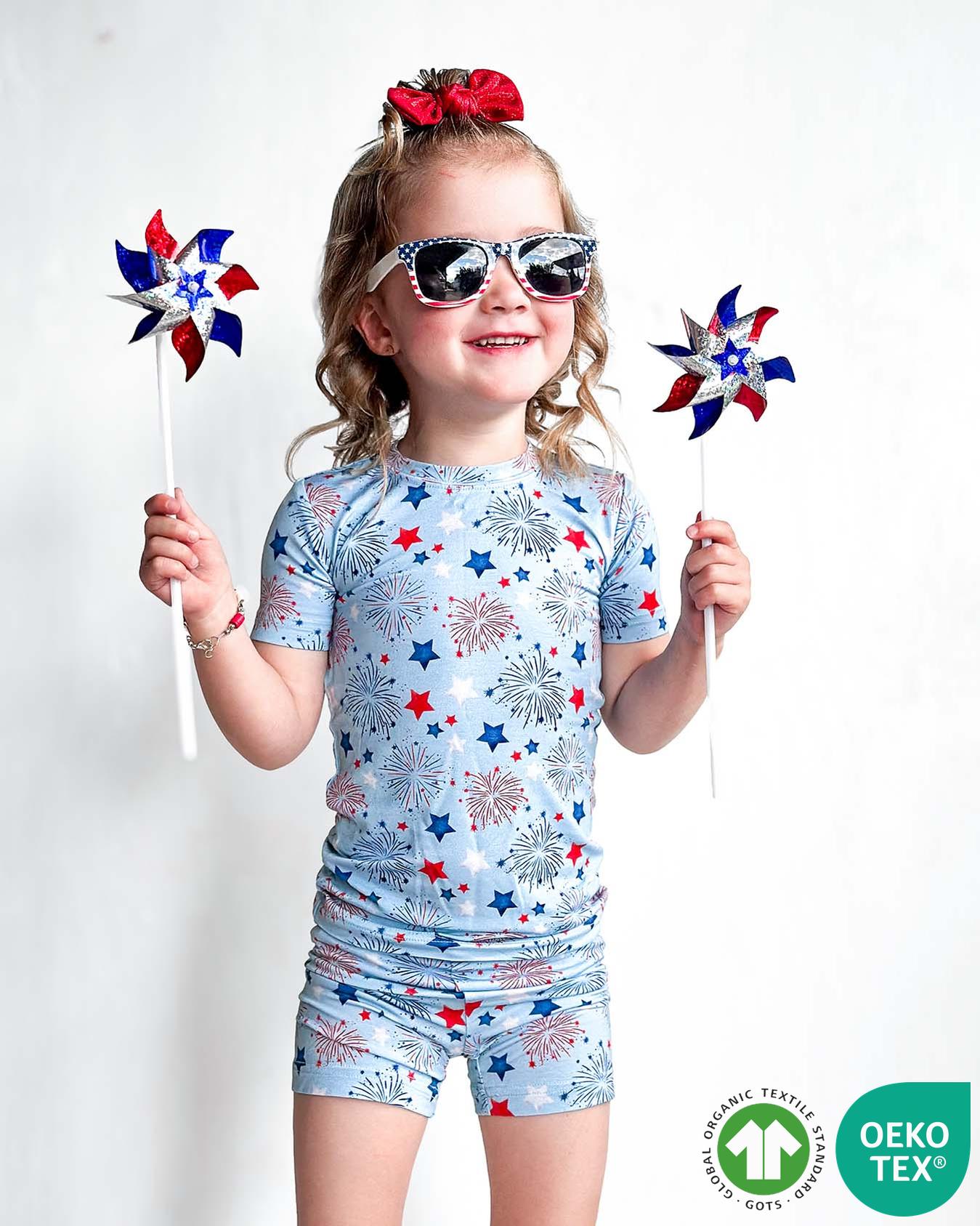 Fireworks PJ Shorts Set