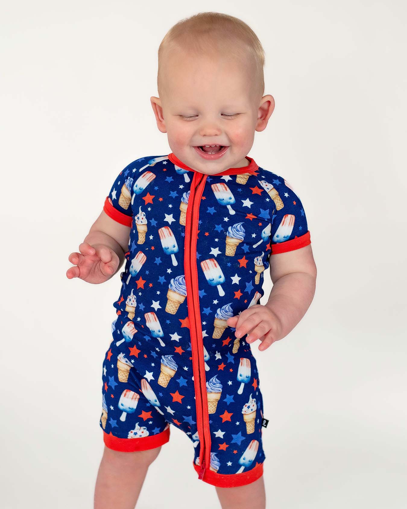 Franklin Shorts Zippered Romper