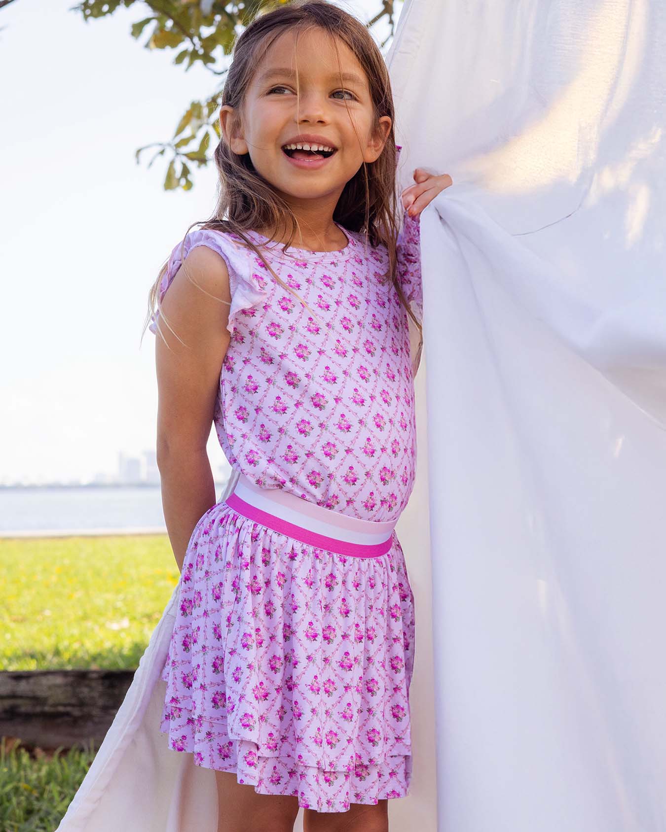 Caroline Elastic Waistband Skirt