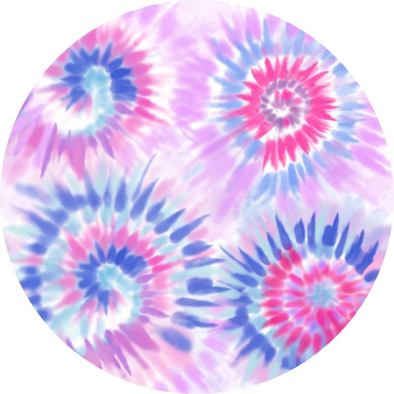 Pink Tie Dye Bear Plush Lovey