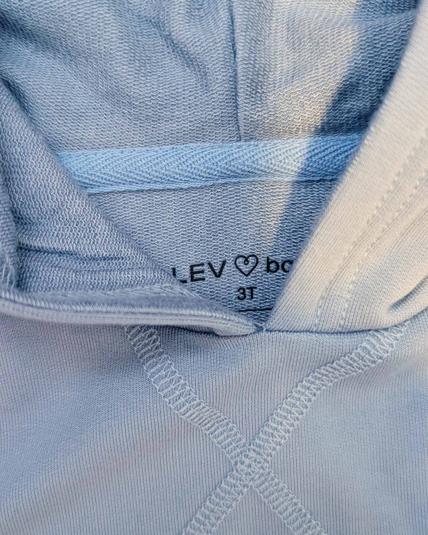 Denim Duo Short Sleeve Hoodie