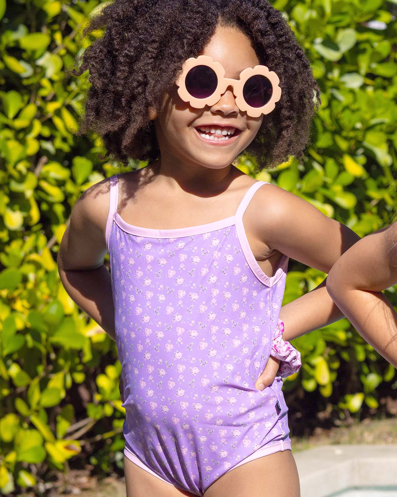 Lila 1-piece Bow Swimsuit