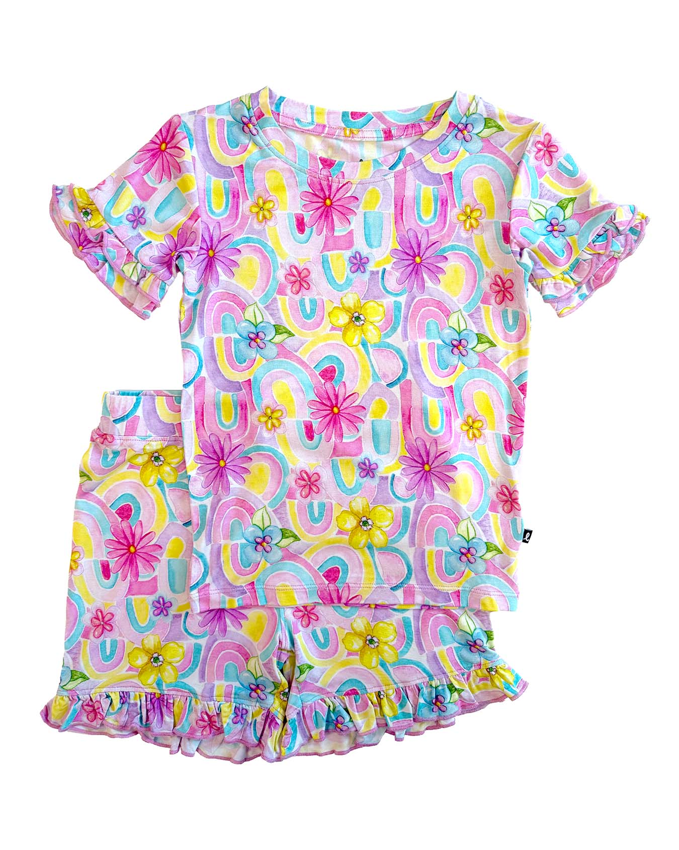 Gianna Ruffled Shorts PJ Set