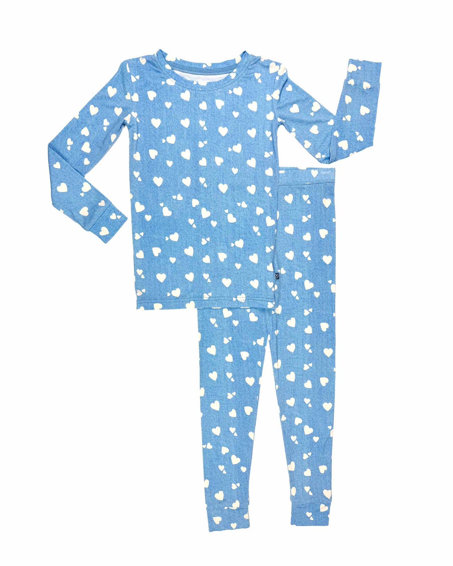 Denim Hearts Toddler Lounge