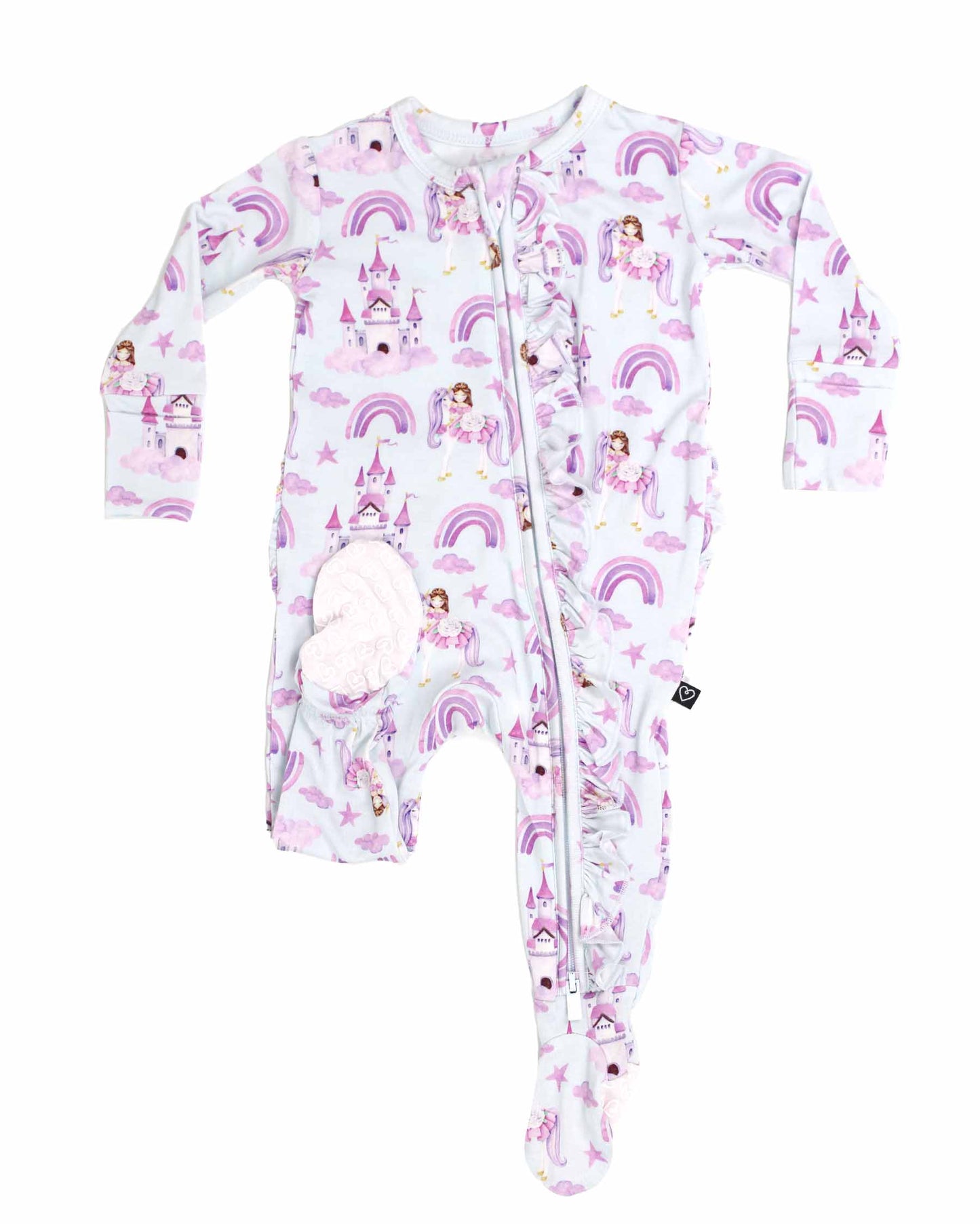 Vivian Ruffled Zippered Footie